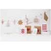 Christmas Kraft Embroidery Board Kit With Gold Thread | Conscious craft